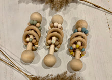 Load image into Gallery viewer, Wooden Rattle with Silicone Beads
