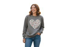 Load image into Gallery viewer, Floral Heart Sweater