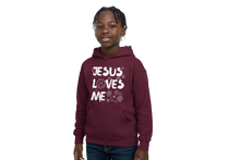 Load image into Gallery viewer, Youth Jesus Loves Me Hoodie