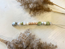 Load image into Gallery viewer, Name Soother Clip - Wooden Letters & Metal Clip