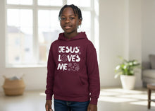 Load image into Gallery viewer, Youth Jesus Loves Me Hoodie