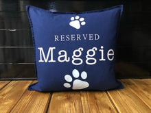 Load image into Gallery viewer, Reserved Dog Name Pillow