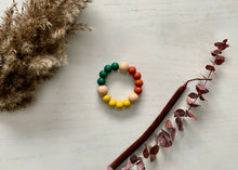 Load image into Gallery viewer, Silicone Teether with Wooden Beads