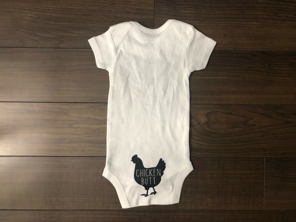 Guess What Chicken Butt Baby Onesie Interior Beauty