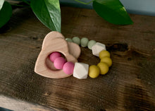 Load image into Gallery viewer, Silicone Teether With Shape Rings