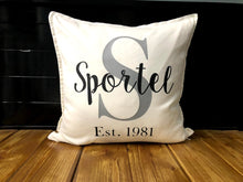 Load image into Gallery viewer, Last Name Pillow 2 Colours