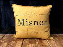 Load image into Gallery viewer, Last Name Pillow