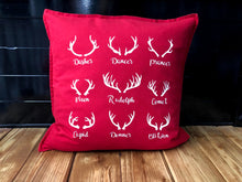 Load image into Gallery viewer, Santa's Reindeer Pillow