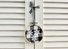 Load image into Gallery viewer, Snowflake #4 Embroidery Hoop Ornament