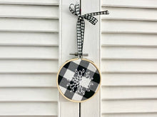Load image into Gallery viewer, Snowflake #7 Embroidery Hoop Ornament