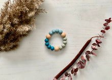 Load image into Gallery viewer, Silicone Teether with Wooden Beads