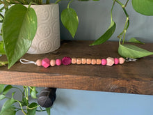 Load image into Gallery viewer, Name Soother Clip - Wooden Letters & Metal Clip