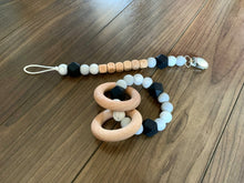 Load image into Gallery viewer, Name Soother Clip and Teether Set