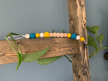 Load image into Gallery viewer, Name Soother Clip - Wooden Letters & Metal Clip