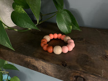 Load image into Gallery viewer, Silicone Teether with Wooden Beads