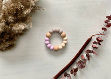 Load image into Gallery viewer, Silicone Teether with Wooden Beads