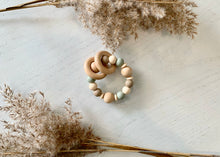 Load image into Gallery viewer, Teether With Mini Wooden Rings
