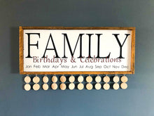Load image into Gallery viewer, Family Birthday & Celebrations Sign