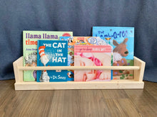 Load image into Gallery viewer, Natural Wood Book Shelves