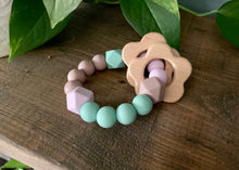 Load image into Gallery viewer, Silicone Teether With Shape Rings