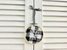Load image into Gallery viewer, Snowflake #3 Embroidery Hoop Ornament