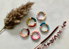 Load image into Gallery viewer, Silicone Teether with Wooden Beads