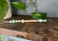 Load image into Gallery viewer, Name Soother Clip - Wooden Letters & Metal Clip