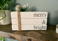 Load image into Gallery viewer, Merry & Bright Book Stack