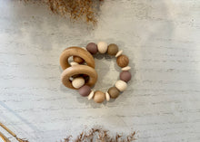 Load image into Gallery viewer, Teether With Mini Wooden Rings
