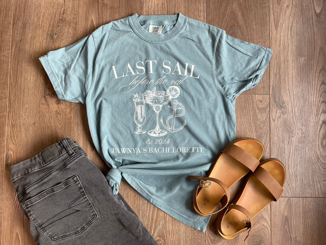 Last Sail Before the Veil Bachelorette T-Shirt