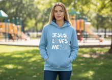 Load image into Gallery viewer, Adult Jesus Loves Me Hoodie
