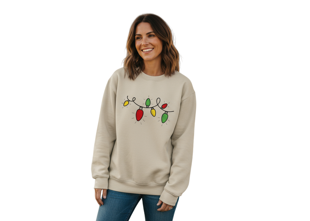Christmas Light Crewneck Sweater