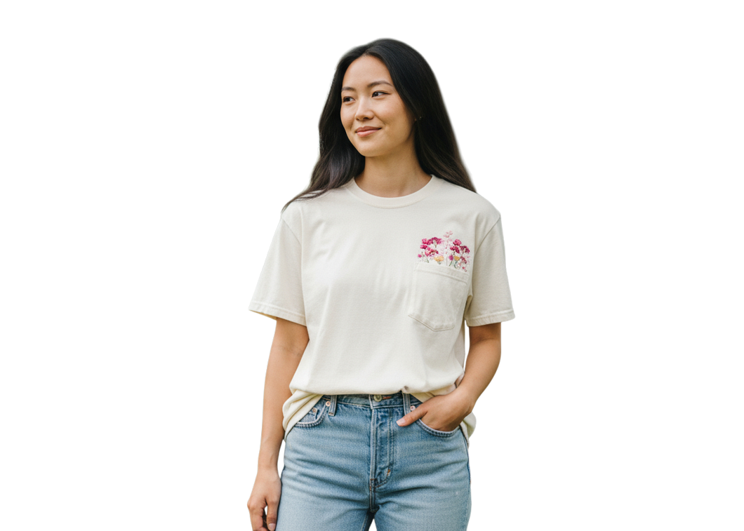 Floral Pocket T-Shirt