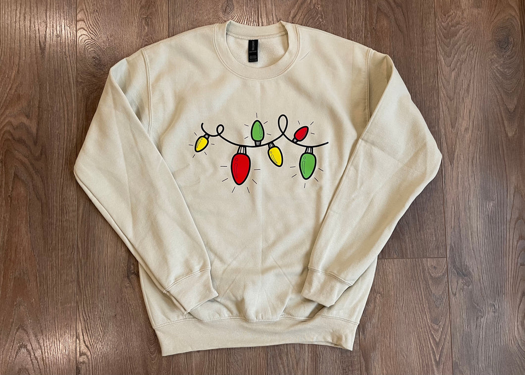 Christmas Light Crewneck Sweater