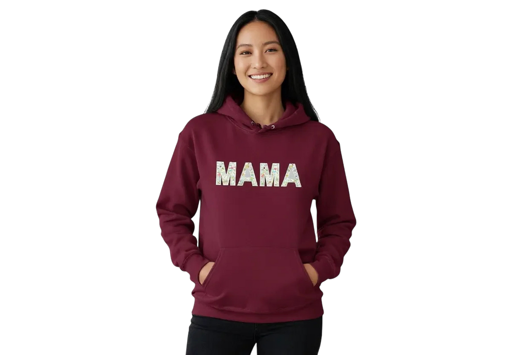 MAMA Embroidery Patch Hoodie