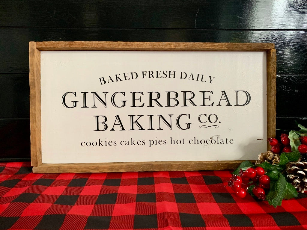 Gingerbread Baking Co. Sign