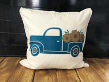 Load image into Gallery viewer, Flower Pickup Truck Pillow
