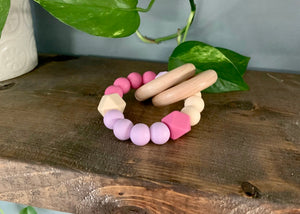 Silicone Teether With Rings