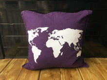 Load image into Gallery viewer, World Map Pillow
