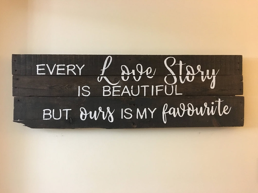 Love Story Sign