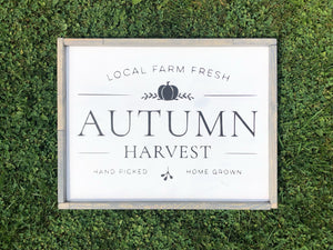 Autumn Harvest Sign