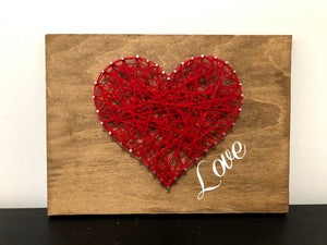 Love String Art Sign