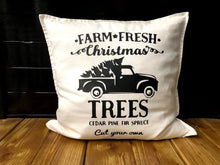 Load image into Gallery viewer, Farm Fresh Christmas Trees Pillow
