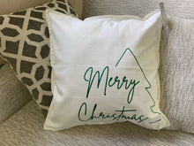 Load image into Gallery viewer, Simple Merry Christmas Pillow
