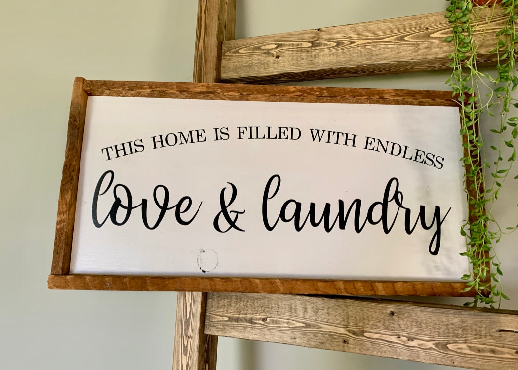 Love & Laundry Sign