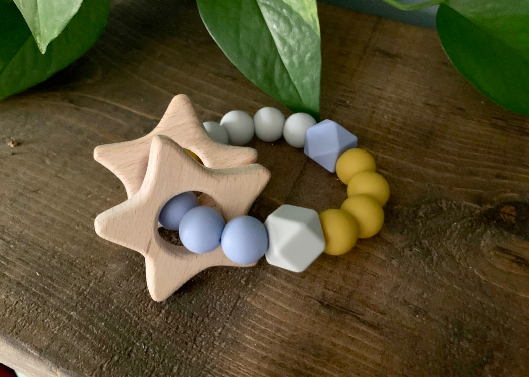 Silicone Teether With Shape Rings